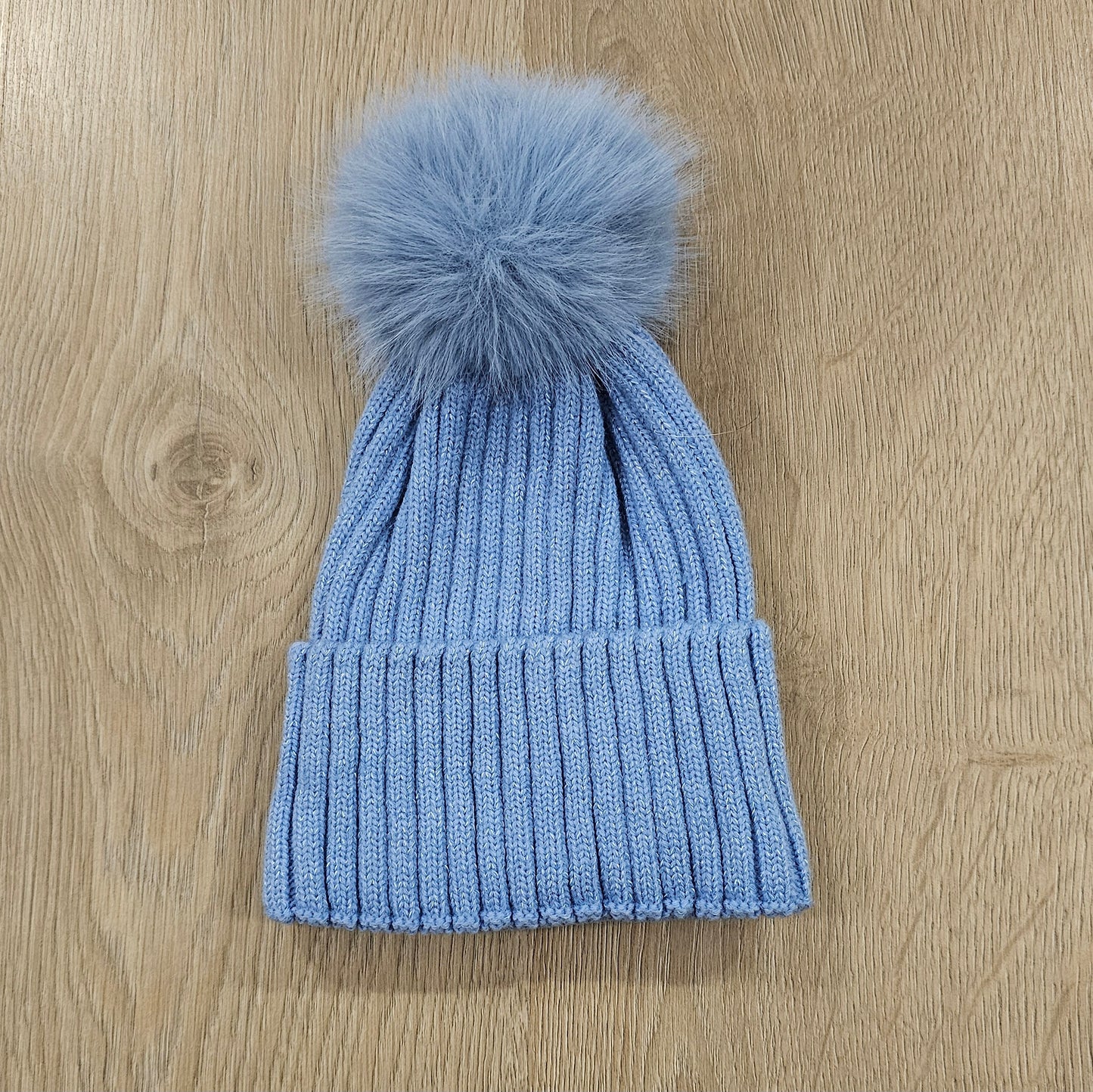 Berretto Lurex Pompom